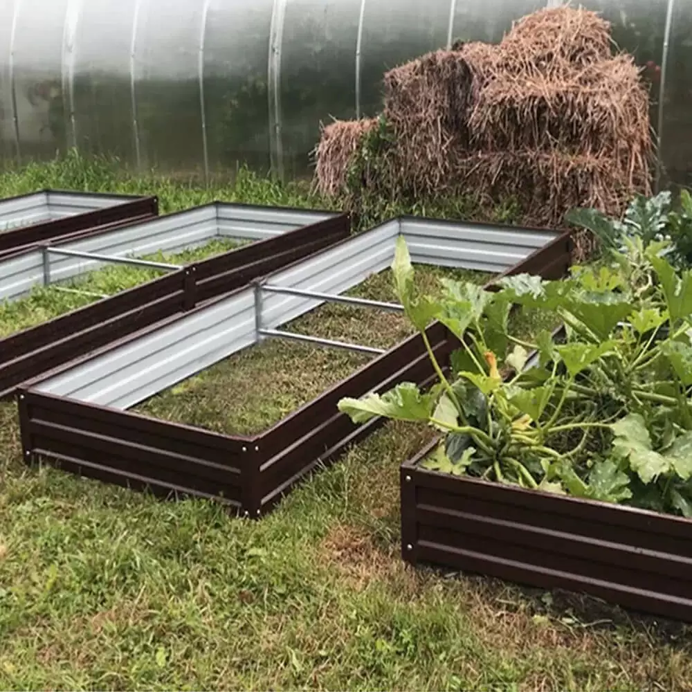 Коричневая усиленная грядка (1 х 6)